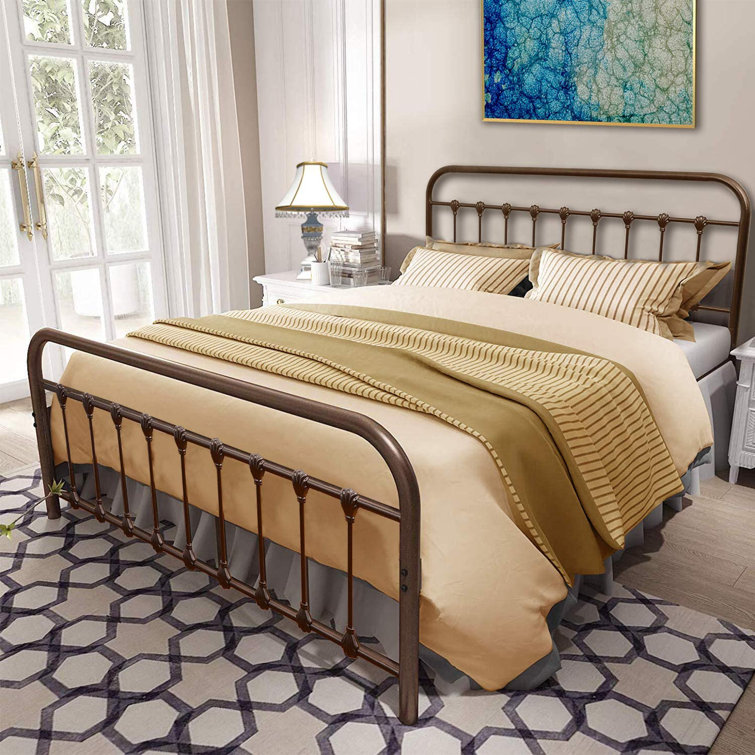 August Grove Palmquist Metal Bed Reviews Wayfair Canada